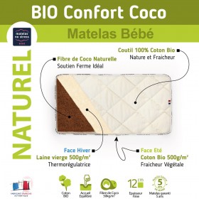 Matelas bébé coco naturel